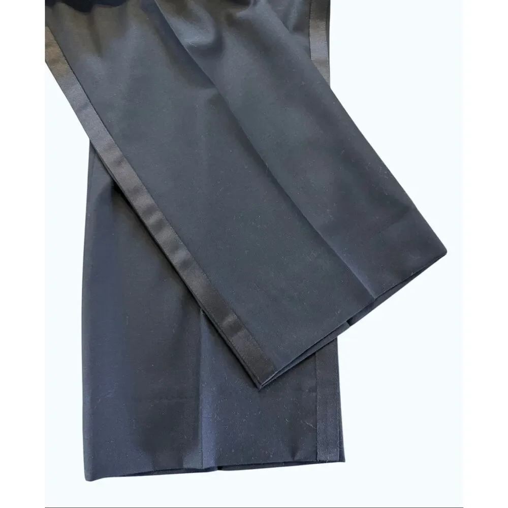 Matarazzi Uomo Tuxedo Suit Set Marzotto Italy Wool Cashmere Milano Fit 42R 36W